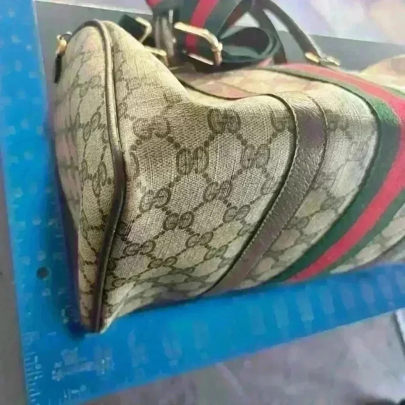 Rare Vintage Gucci bundle. Gucci web supreme Boston bag w/ Wallet “ One of One” - Picture 13 of 16